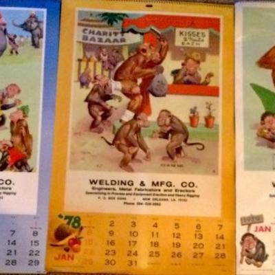 Monkey calendars 