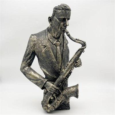 Lot 051   7 Bid(s)
Urban Port Composition Saxophone Player Statue