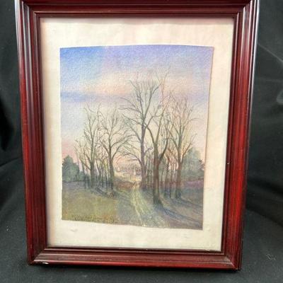 Watercolor Signed Bernie 1989
