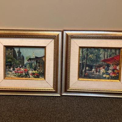 2 Paintings signed A. Michael
