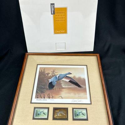 1988-9 Daniel Smilth Snow Goose Duck Print signed & numbered.