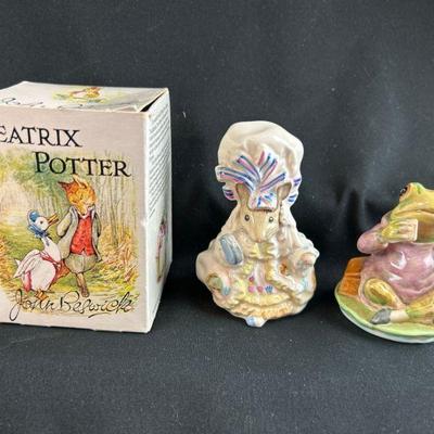 Beatrix Potter Beswick- Mr. Jeremy Fisher & Lady Mouse
