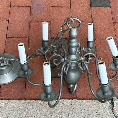 Pewter Chandelier