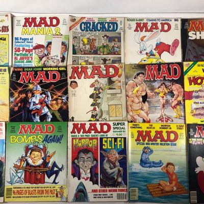 15. Mad magazines from the 1980s to early 90s.