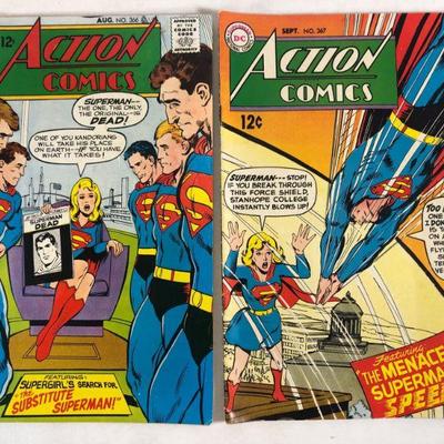 Action comics, #366, August 1968, #367, September 1968
