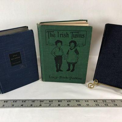 Don Quixote 1930, the Irish twins, 1933, essays and poems Emerson, 1954