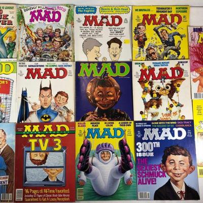 14. Mad magazines from the 1980s early 90s.