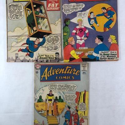 Adventure comics, #298, July 1962, #307, April 1963, #314, November 1963