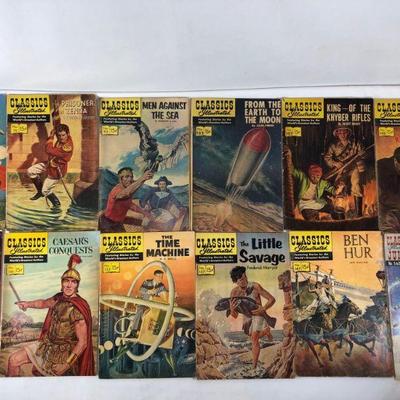 12 classics illustrated comics from the 1960s