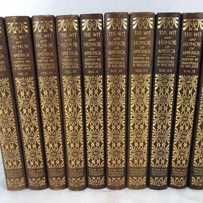 The wet and humor of America, five Wilder, 10 volume set