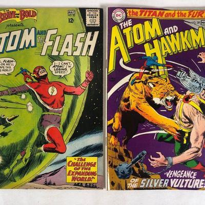 The atom and the flash number 53 May 1964 atom and Hawkman #39 November 1968