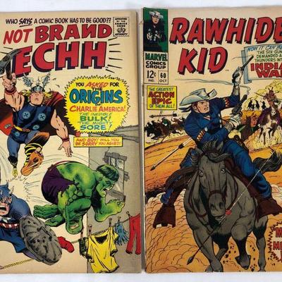 Marvel comics, not brand ECHH #3, October 1967, rawhide kid #60, October 1967