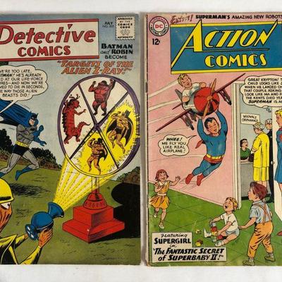 Detective comics, #305, July 1962, action comics #299 April 1963