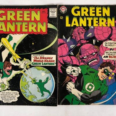 Green Lantern #24, Oct 1963, #56 Oct 1967