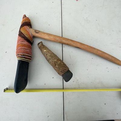(2) Authentic Indonesian Indigenous Stone Axes
