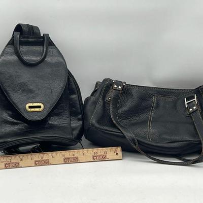 (2) Leather Handbags Fossil & Paris
