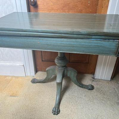 Painted Claw Foot Table
