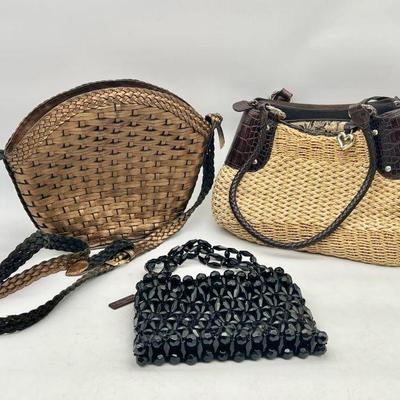 (3) Designer Handbags Saks Fifth Avenue, Brighton, & Bottega Veneta
