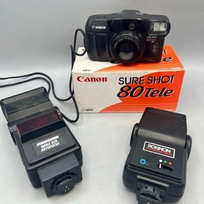 Canon Super Shot 80 Tele Camera And Accessories

