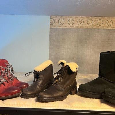 (3) Pairs Womens Boots-Uggs, Taos, & Santana
