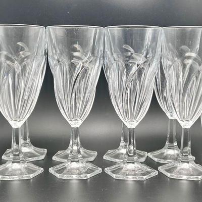 (8) Crystal Champagne Flutes
