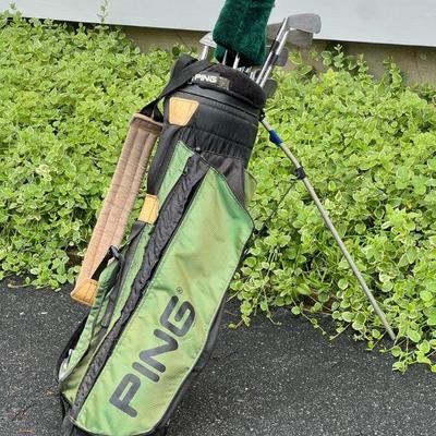 Ping Golf Caddy With Tour Select Clubs & More
