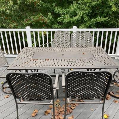 Deck Table and 6 Chairs