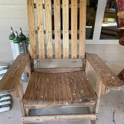 wooden rocker
