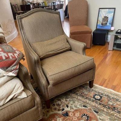 Pair of club chairs