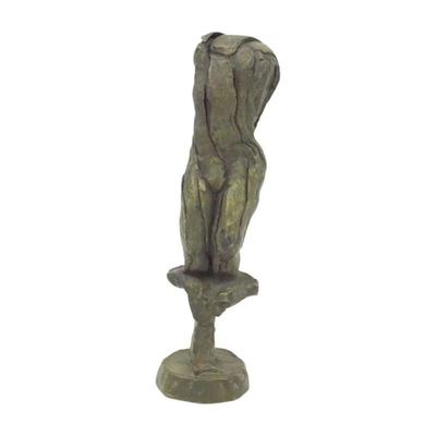 Modernist Bronze Torso attributed to Wifredo Lam (1902-1982). Solid Bronze, Signed LAM and 46 on the Base. Measures...