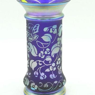 Fenton, Vase, Favrene Glass, "Centennial Collection 2003", Limited Edition. #821.4.5"x4.5"x8.75". 