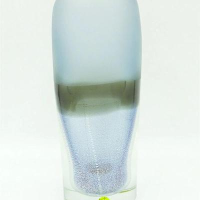 Large 2002 Murano Venini Art Glass Vase, signed. 5"x5"x13". Weight 16.5 lbs. PROVENANCE: Terri Henning, The Peoples...