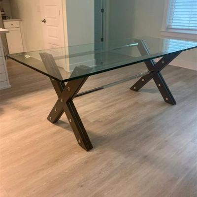 RESTORATION HARDWARE RIVET DINING TABLE