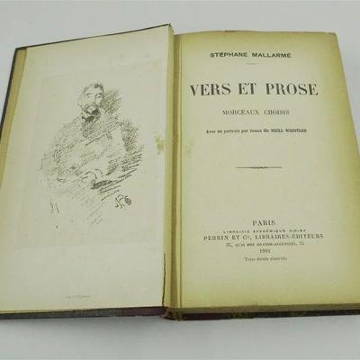 RARE 1901 EDITION VERS ET PROSE MORCEAUX CHOISIS BY STÃ‰PHANE MALLARMÃ‰