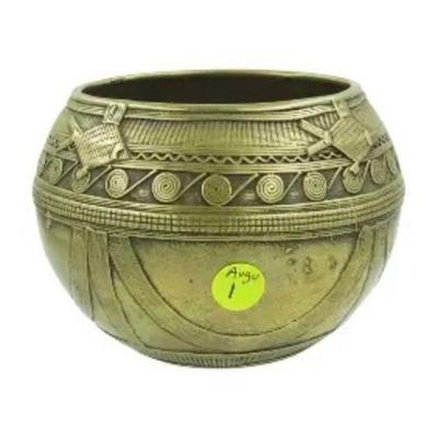 Ashanti Solid Bronze Bowl from Africa