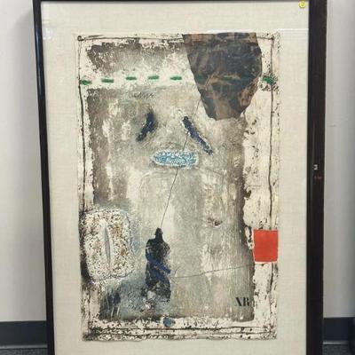 Large Framed James Coignard (1925-2008) Very Limited Edition Carborundum Mixed Media Etching on Rag Paper. Pencil signed by the artist...