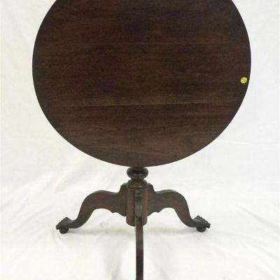 Antique 19th c Tilt Top Carved Claw Foot Table. Measures 26"x26"x27". PROVENANCE: The Historic Clelia Peronneau McGowan...