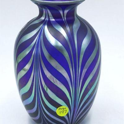 FENTON ART GLASS FAVRENE FEATHERS DAVE FETTY