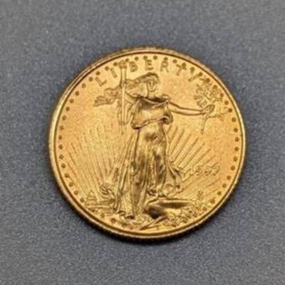 1997 American Eagle 1/10 oz Gold Coin (there are several of these coins in this auction) 