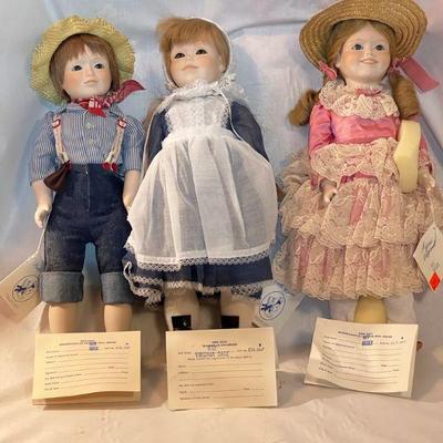 Dolls By Jerri Becky, Huck & Virginia Dare
