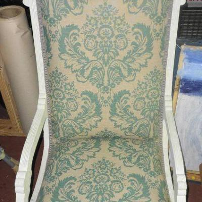 Painted white Eastlake rocker
