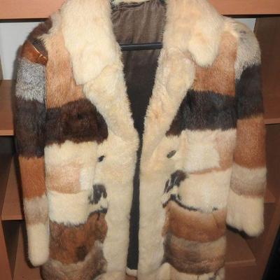 Rabbit fur coat