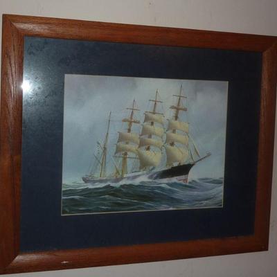 Large ship print