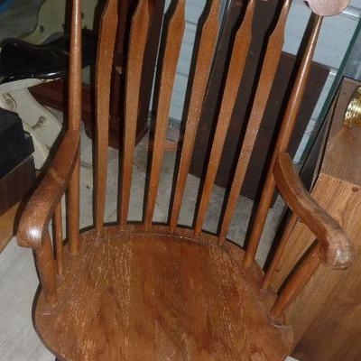 Oak rocking chair