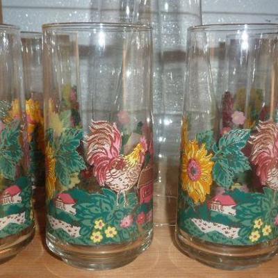 Rooster glasses