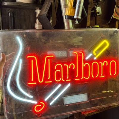 Neon Marlboro Sign $120