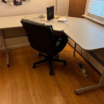 L-Shape Modern Computer Desk $100 & Chair $40