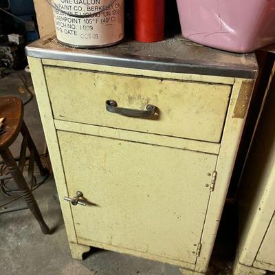 Antique Metal Medical Cabinets (at least x6 available) $60/each