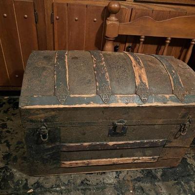 Domed Top Antique Trunk $30