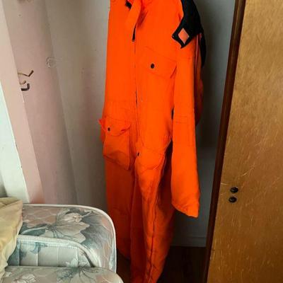 Orange Fluorescent Work Suit or Hunting Suit $80
